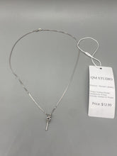 Load image into Gallery viewer, QM STUDIO Women&#39;s jewelry,Scepter Magic Key Personalized Pendant Necklace,925 Sterling Silver Thin Cable Link Chain Necklace ,Curb Link Chain Necklace, Men &amp; Women, Super Thin &amp; Strong - Friendly Price &amp; Quality 20Inc
