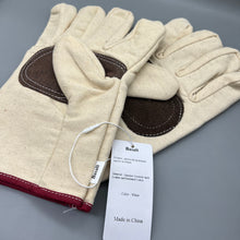 Load image into Gallery viewer, Basalt gloves for protection against accidents,16 Inches,932℉,Leather Forge Welding Gloves, Heat/Fire Resistant,Mitts for BBQ,Oven,Grill,Fireplace,Tig,Mig,Baking,Furnace,Stove,Pot Holder,Animal Handling Glove.

