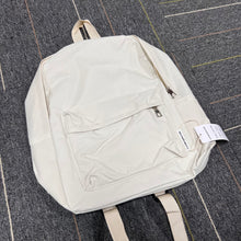 Load image into Gallery viewer, GAOBUQINGCHU school bags,book bags,Canvas School Laptop Backpack , Durable Rucksack, Travel Notebook Bag, for Men Women White
